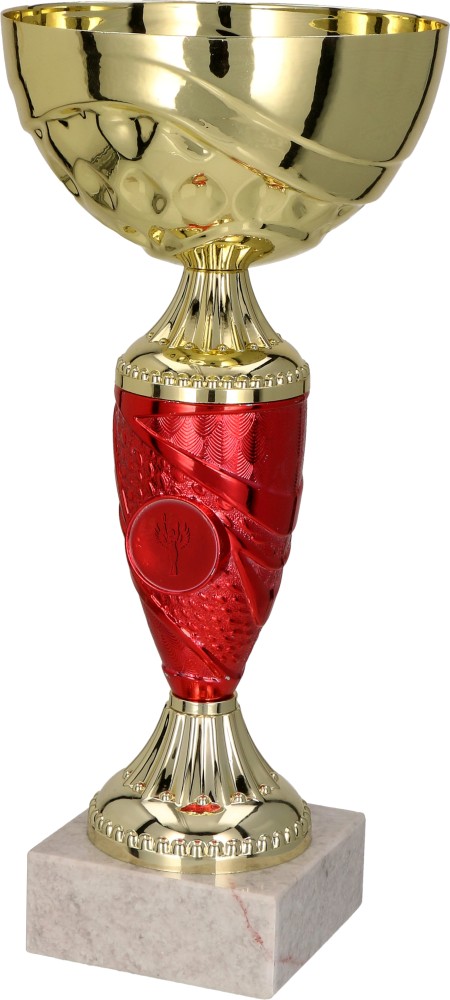 9057B - Pohár zlato-červený  H-29 cm, R-12 cm