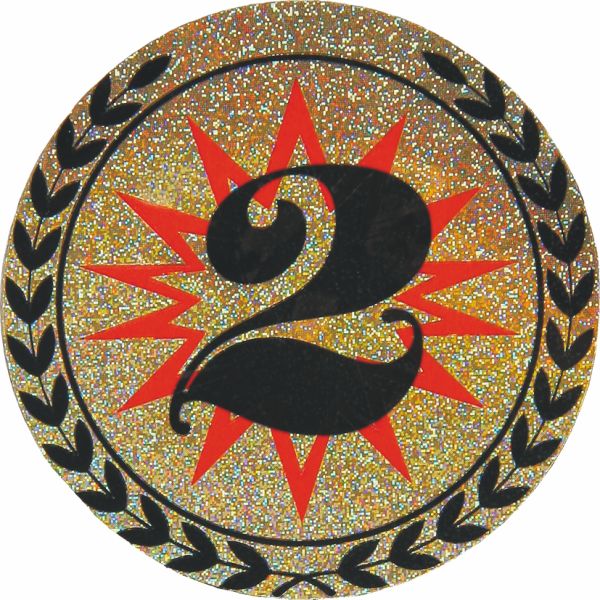 AGM282 - Emblém hologram "2" (pr.50mm)