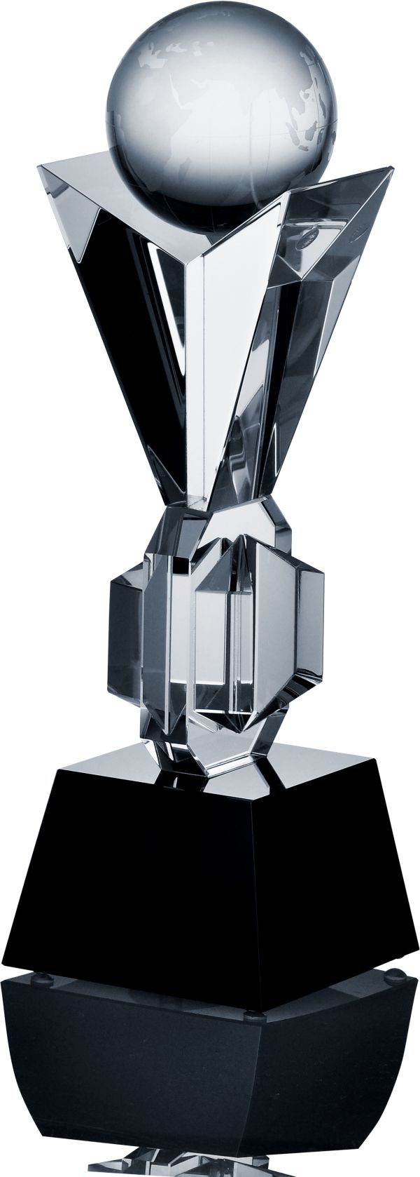 C027 - Sklenená trofej + obal H-35cm