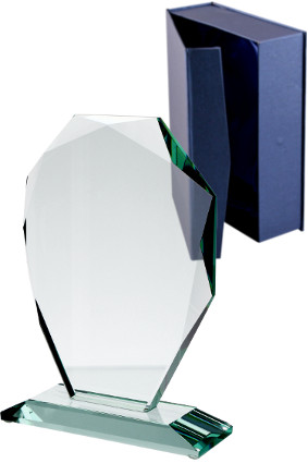 G007 - Sklenená trofej + obal H-24cm