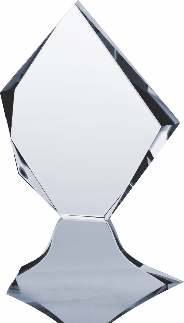 C036 - Sklenená trofej + obal H-19,5cm