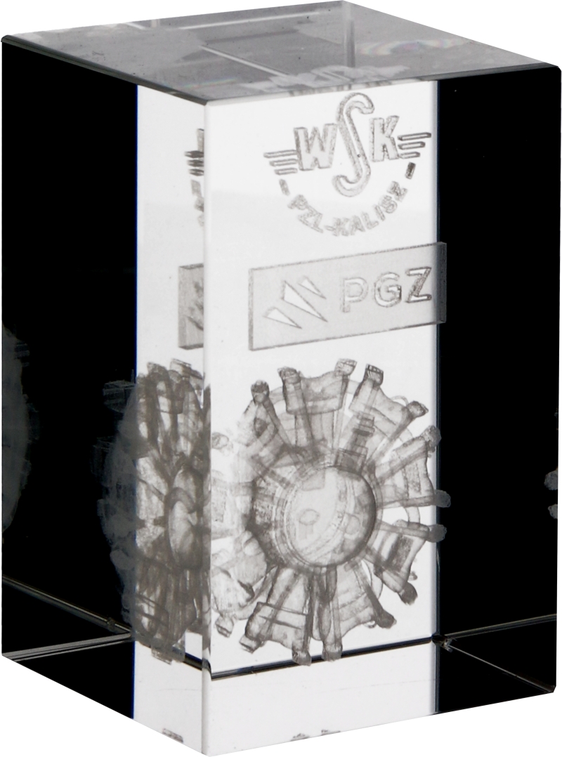 KR5080 - Sklenená trofej 5x5x8 cm + obal
