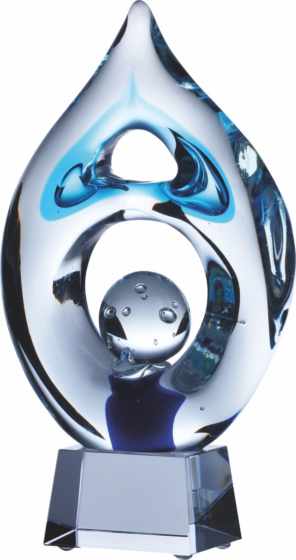 GS116C-32 - Sklenená trofej + obal H-32cm
