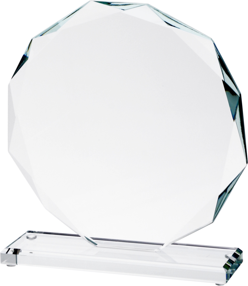 80611 - Sklenená trofej viachran pr.15cm