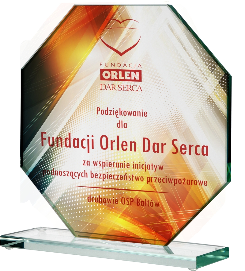 80011 - Sklenená trofej H 10cm