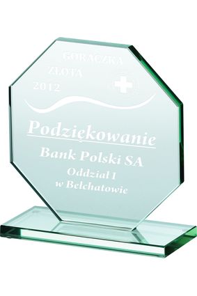 80011 - Sklenená trofej H 10cm