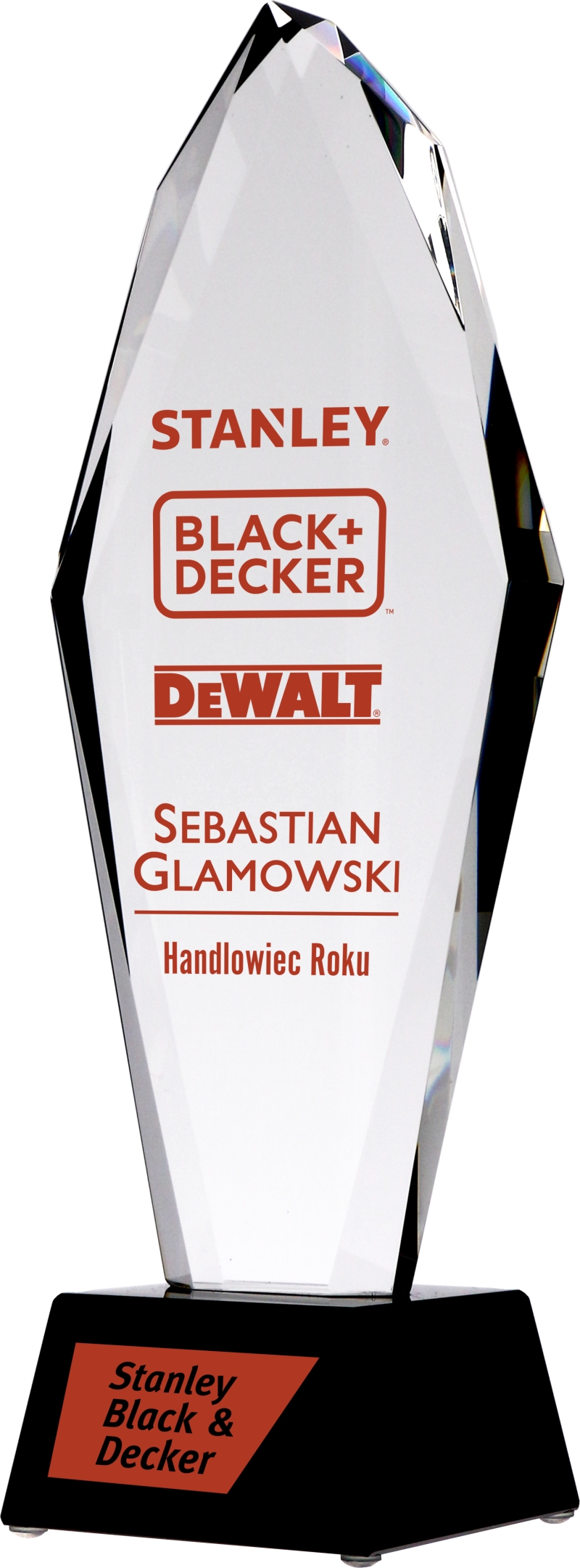 C043-31 - Sklenená trofej + obal H-31cm