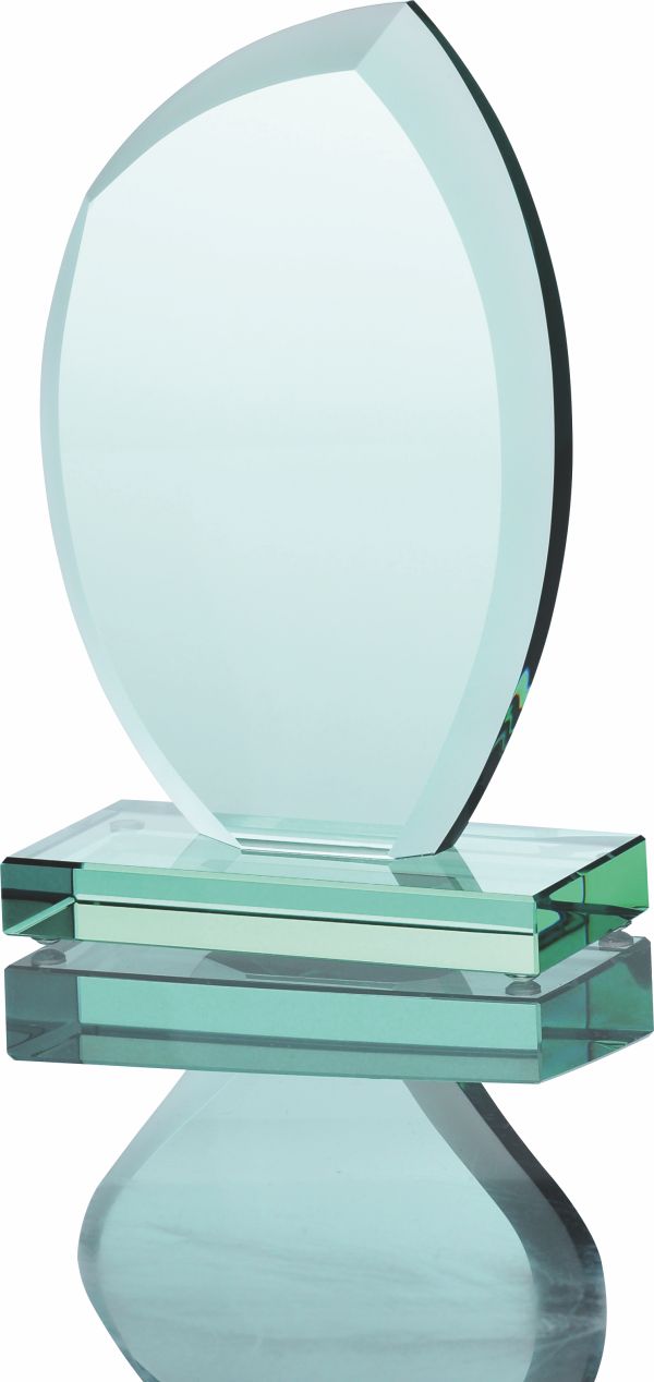 G010 - Sklenená trofej + obal H-21cm