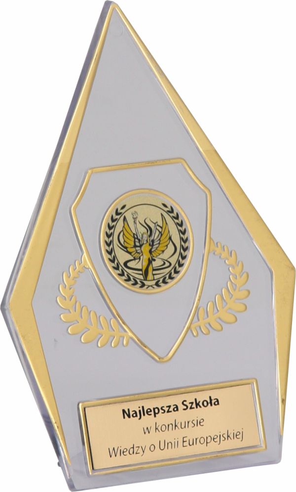 Trofej plast. číra so zlatým H-15cm