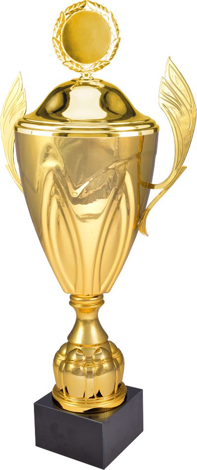 4126A - Pohár zlatý  H-56 cm, R-20 cm