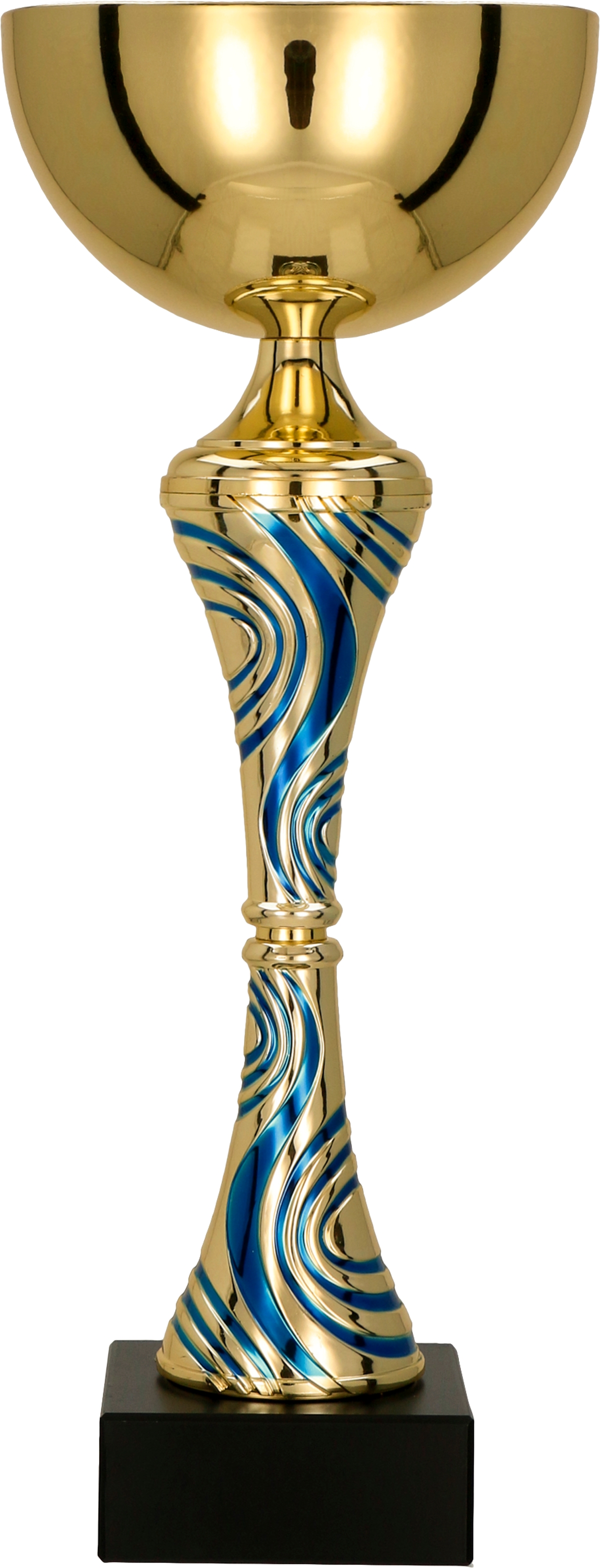 8358B - Pohár zlato-modrý H-38 cm, R-14 cm