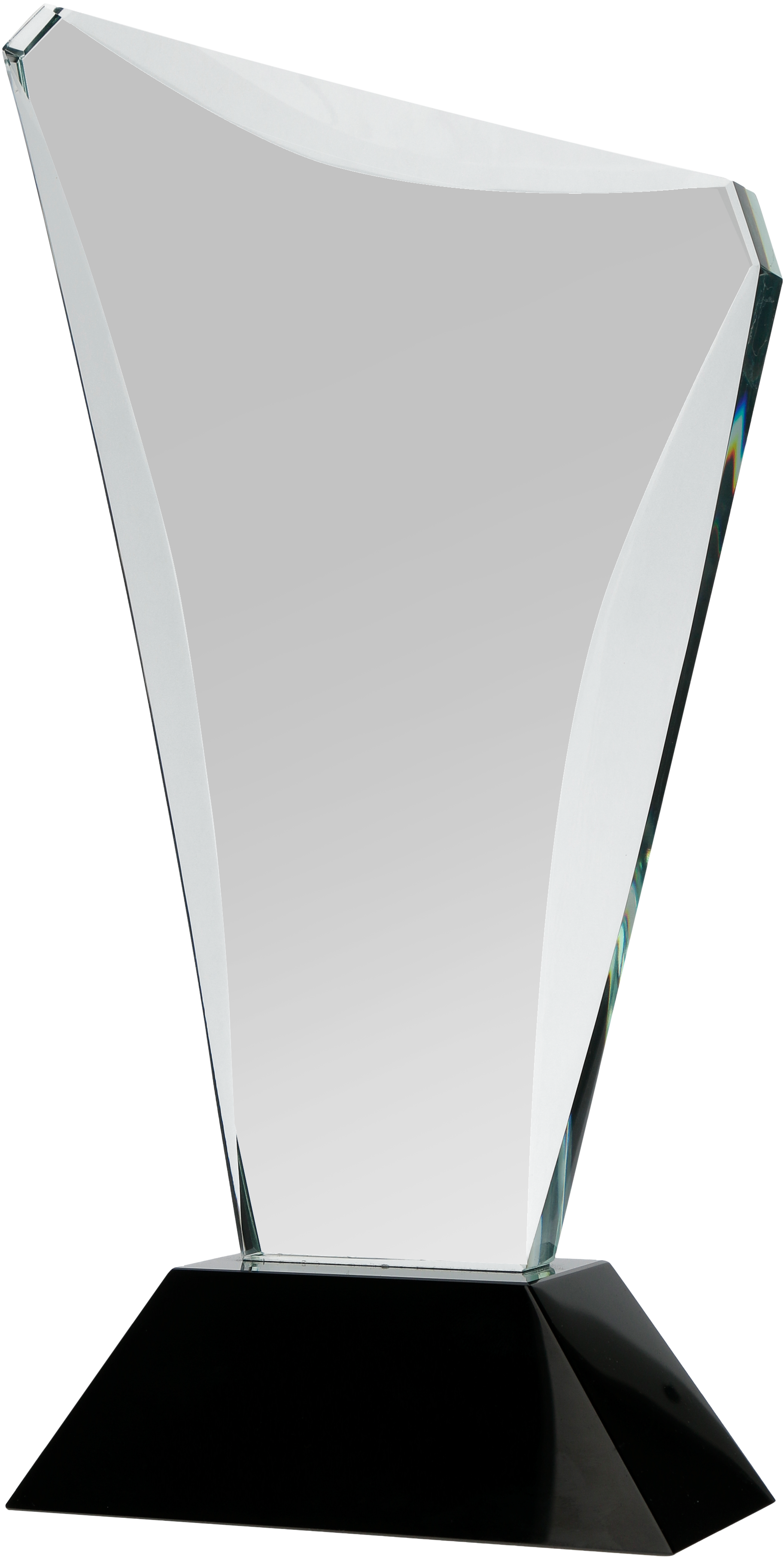 C068 - Sklenená trofej + obal H-30 cm