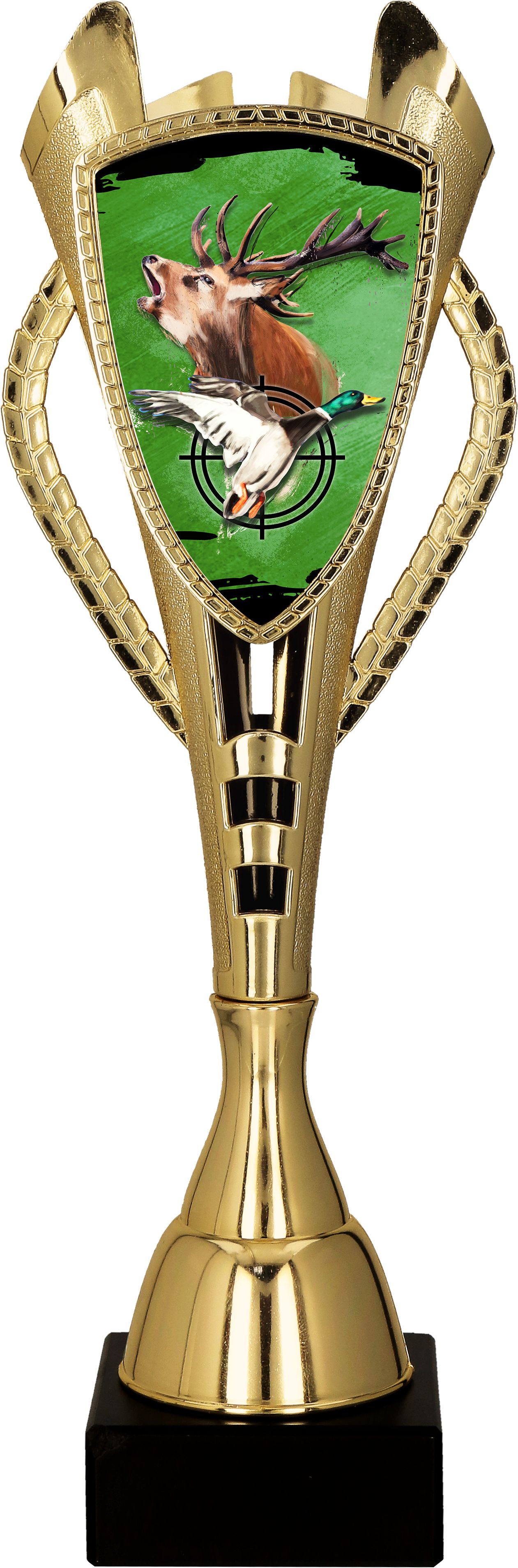 7243/HUN-A - Pohár poľovníctvo zlatý H-44 cm