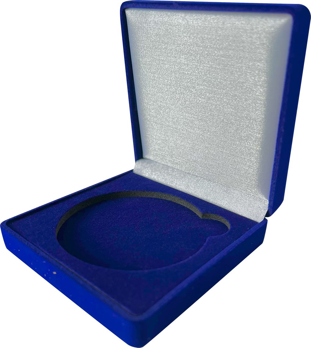 D99/BL - Púzdro na medailu 70mm 81x87x22mm modré