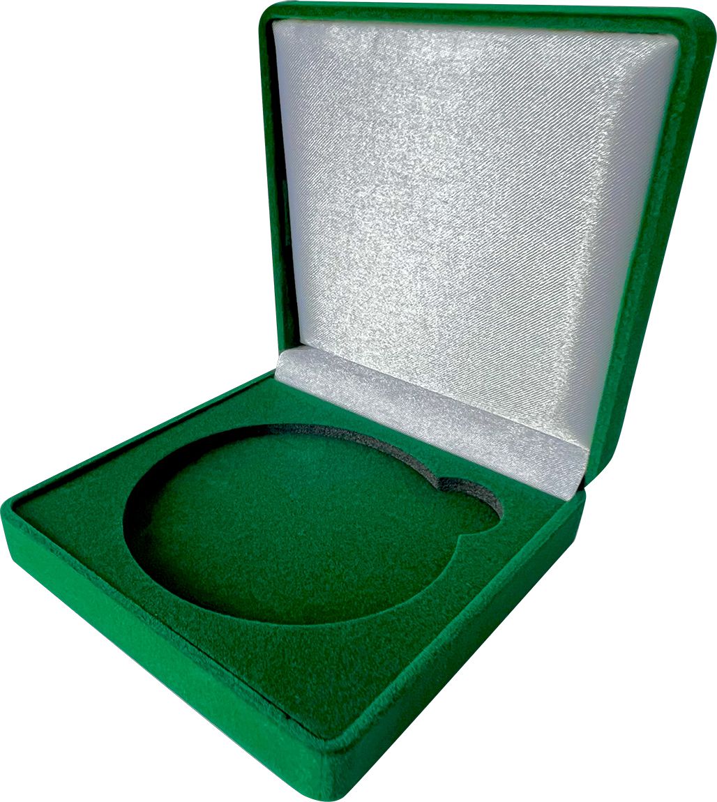 D99/GN - Púzdro na medailu 70mm 81x87x22mm zelené