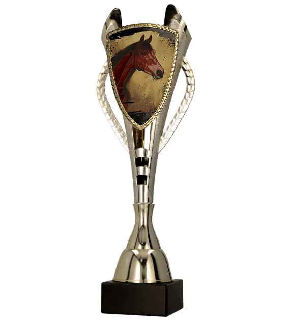7243/HOR2-A - Pohár kone zlatý H-44 cm