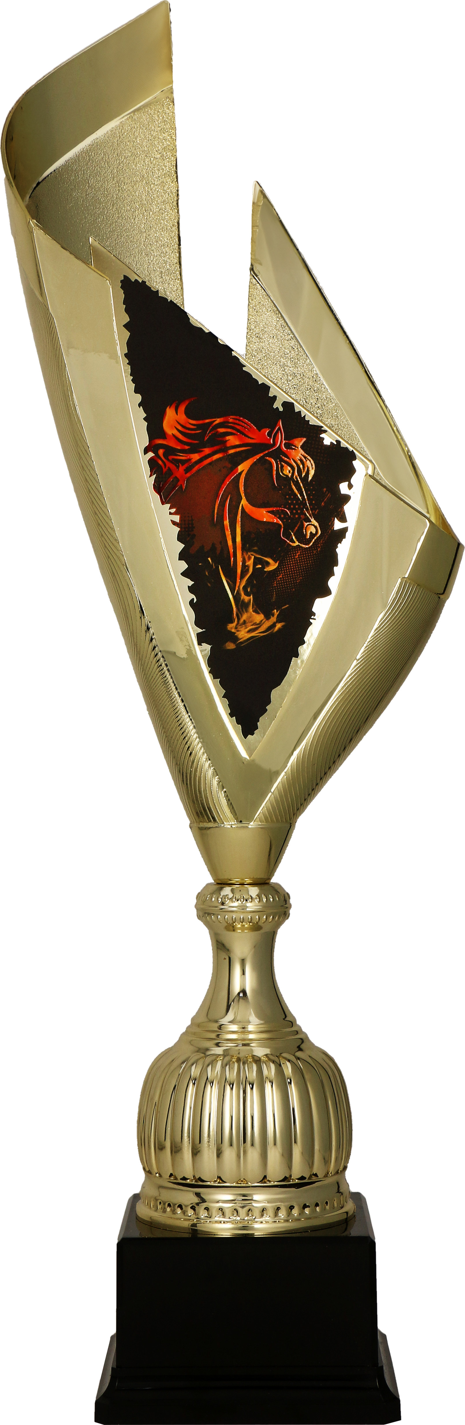 4232/HOR-B - Pohár kone zlatý H-57 cm