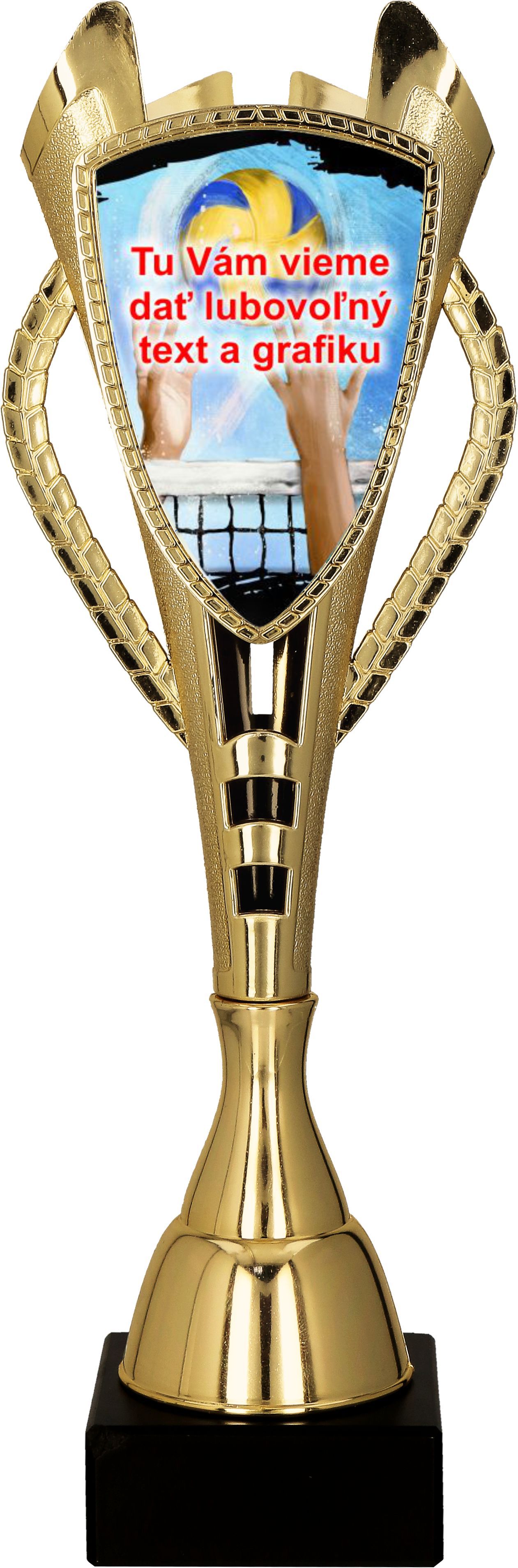 7243/CUS-A - Pohár s vlastným štítom zlatý H-44 cm
