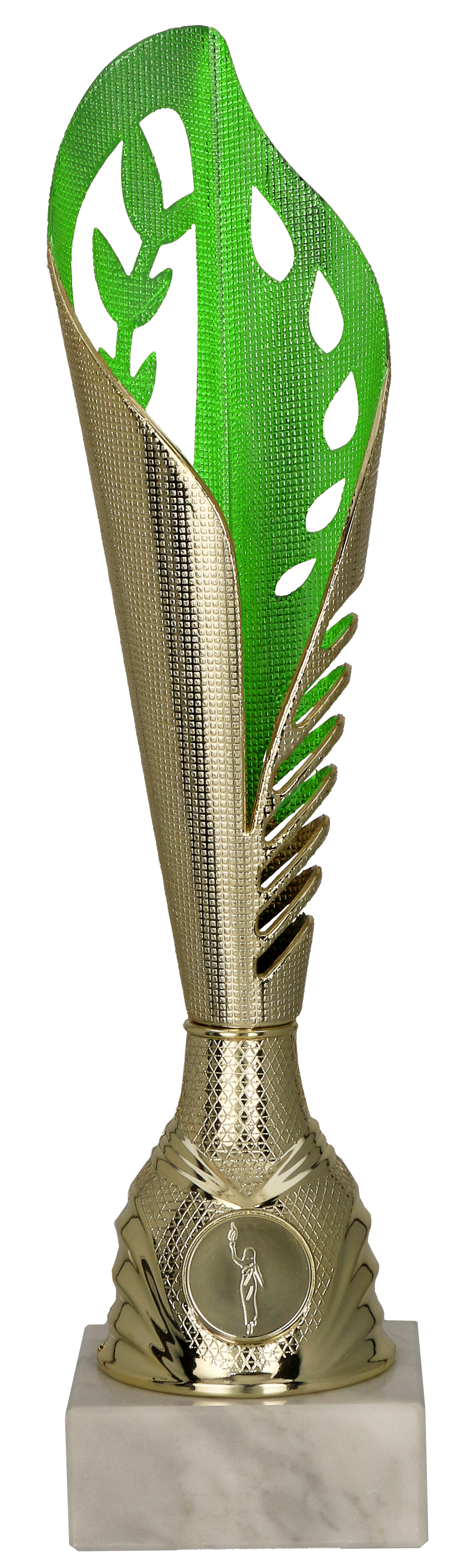 9279B - Pohár zlato-zelený H-32 cm