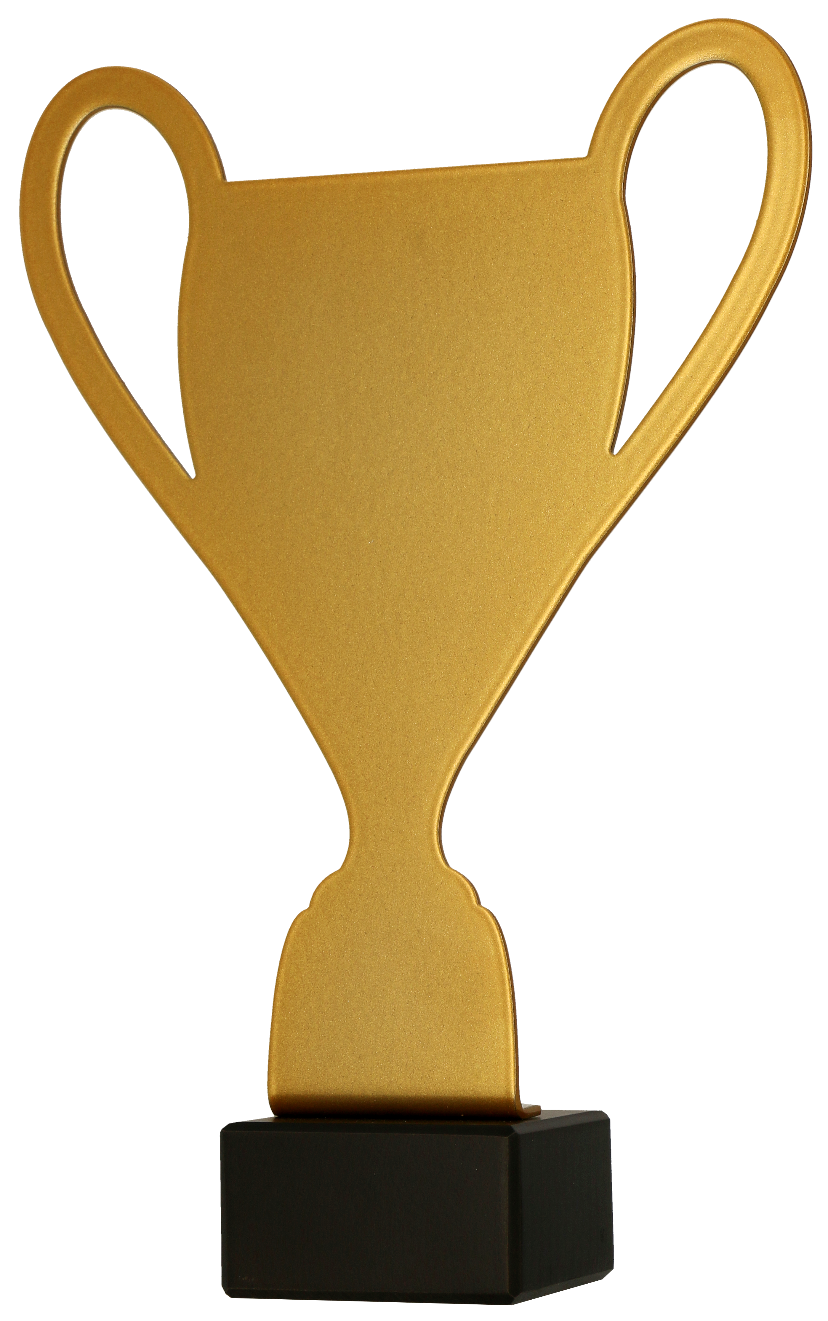 ML-CUP - Figúrka kovová pohár zlatá H-21 cm