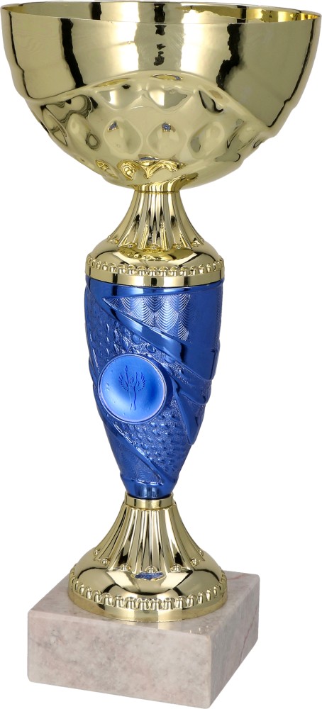 9058C - Pohár zlato-modrý  H-26 cm, R-12 cm